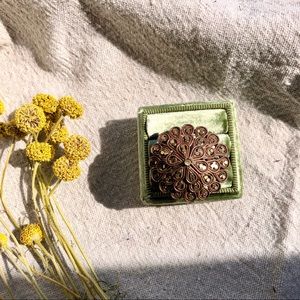 🍋 3/$25 boho copper statement ring